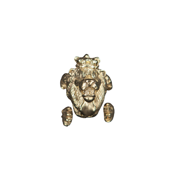 RING LION GOLD BRONZE