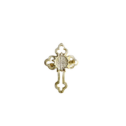 SACRED HEART CROSS GOLD BRONZE