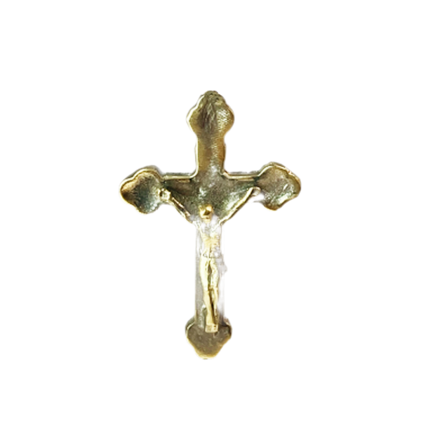 CRUCIFIX PETAL GOLD BRONZE