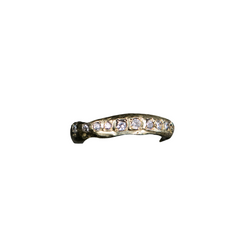 BOLD BAND SPARKLE RING GOLD BRONZE