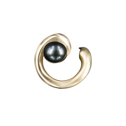 RING VORTEX GREY PEARL GOLD BRONZE