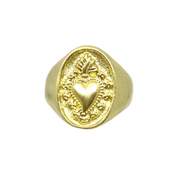 EX VOTO RING GOLD BRONZE