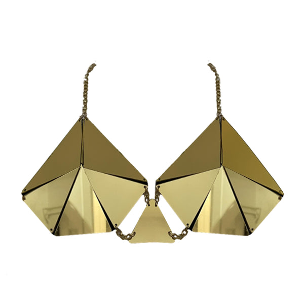 BRA ICEBER PLEXI GOLD MIRROR