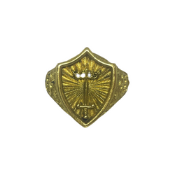 SHIELD & SWORD GOLD BRONZE