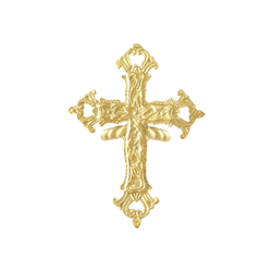 FLOREAL CROSS GOLD BRONZE