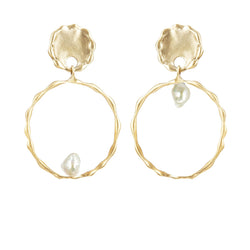 EARRINGS TEARS EYES WHITE KEISHI PEARL